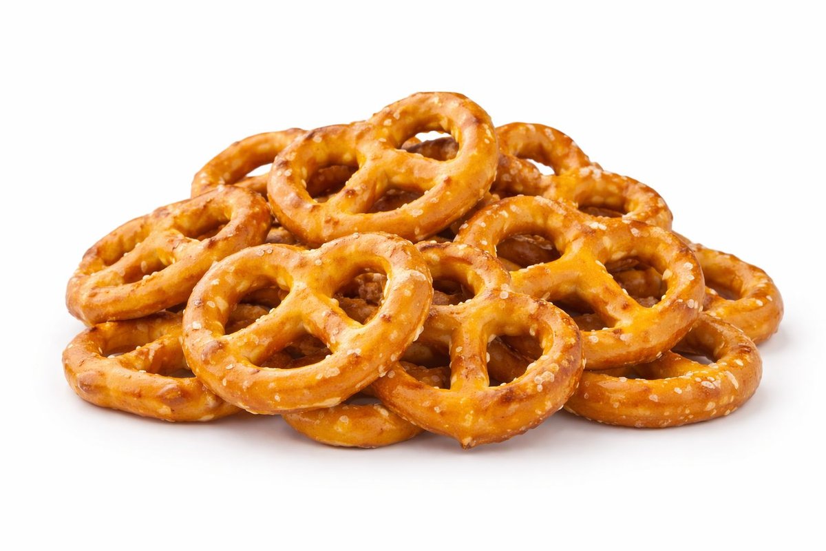Dettaglio pretzel salati Nivami